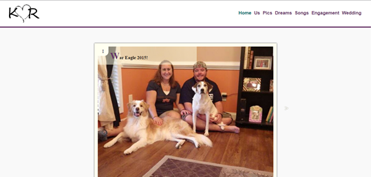 Screenshot of KoriAndRob.com